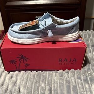 Lamo Light Blue Slip-On Loafers